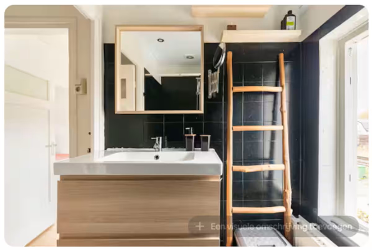 A clean and comfortable shared bathroom, used by the hosts and possibly one other guest.