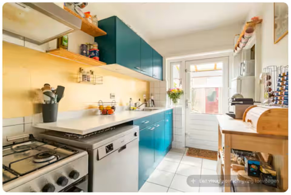 A welcoming kitchen space with coffee, tea, and everything needed for simple meals during your stay.